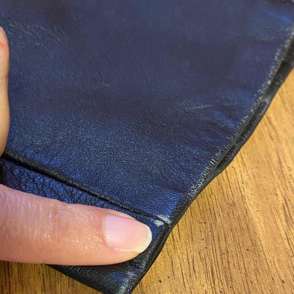 Tanya Collection Black Leather Sleeveless Dress Size M - Picture 15 of 15